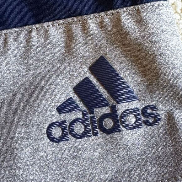 Adidas Polo Mens Size Medium USA Golf All Day 2.0 Colorblock Polo Navy Gray - Picture 9 of 10